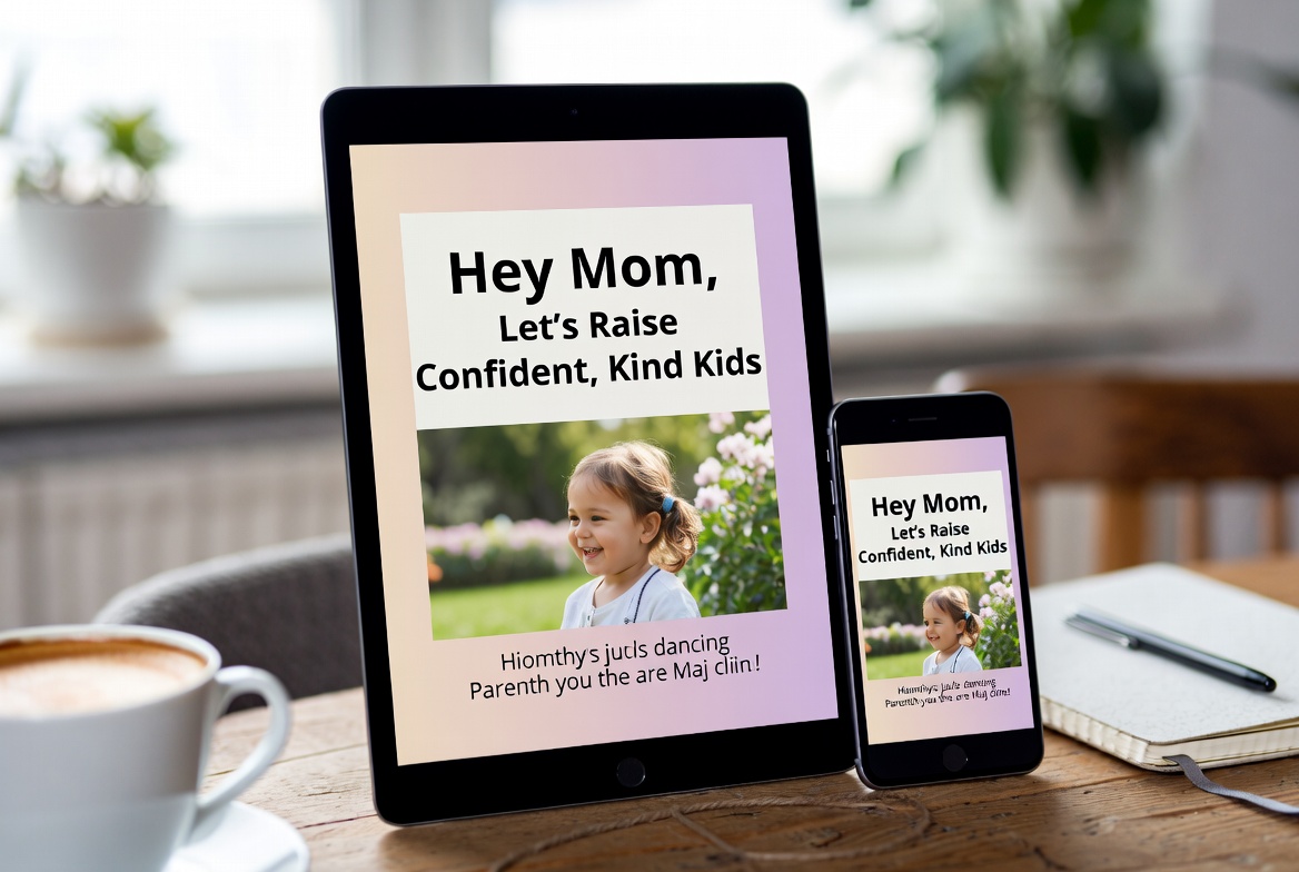 Hey Mom, Let’s Raise Confident, Kind Kids ebook on tablet and phone