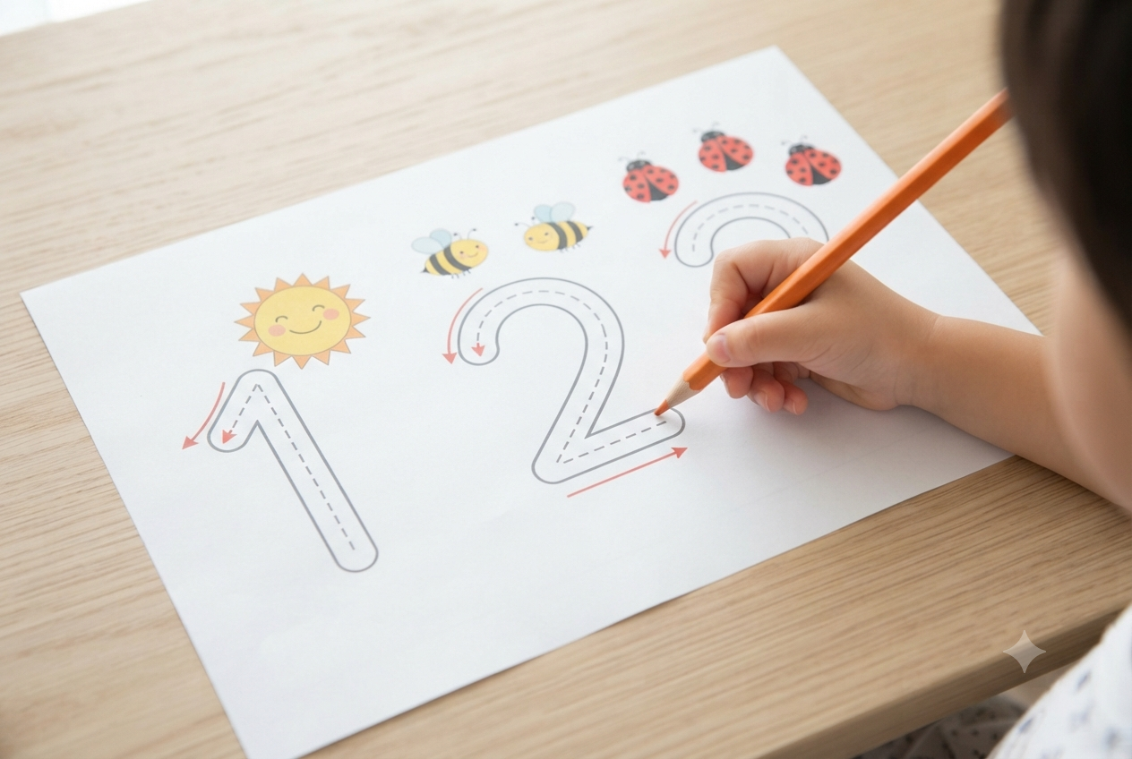 Lowercase alphabet tracing sample
