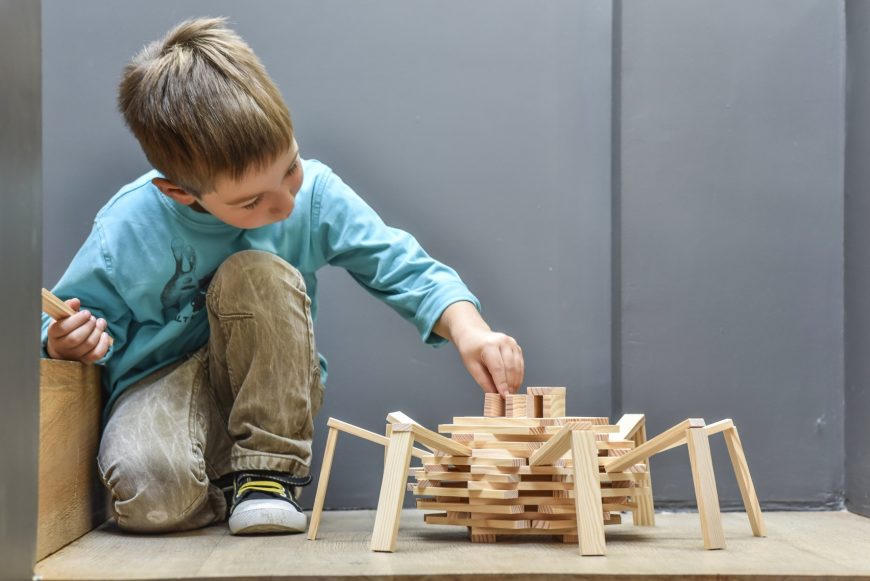 Block play for independent kids