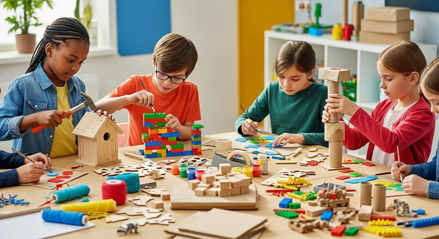 Creative crafts supporting kindergarten readiness activities