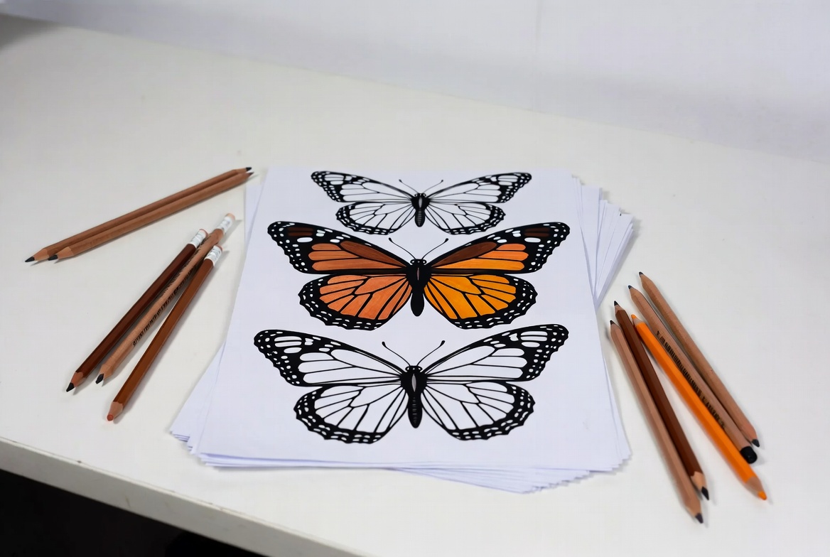 Nature Butterfly Scene