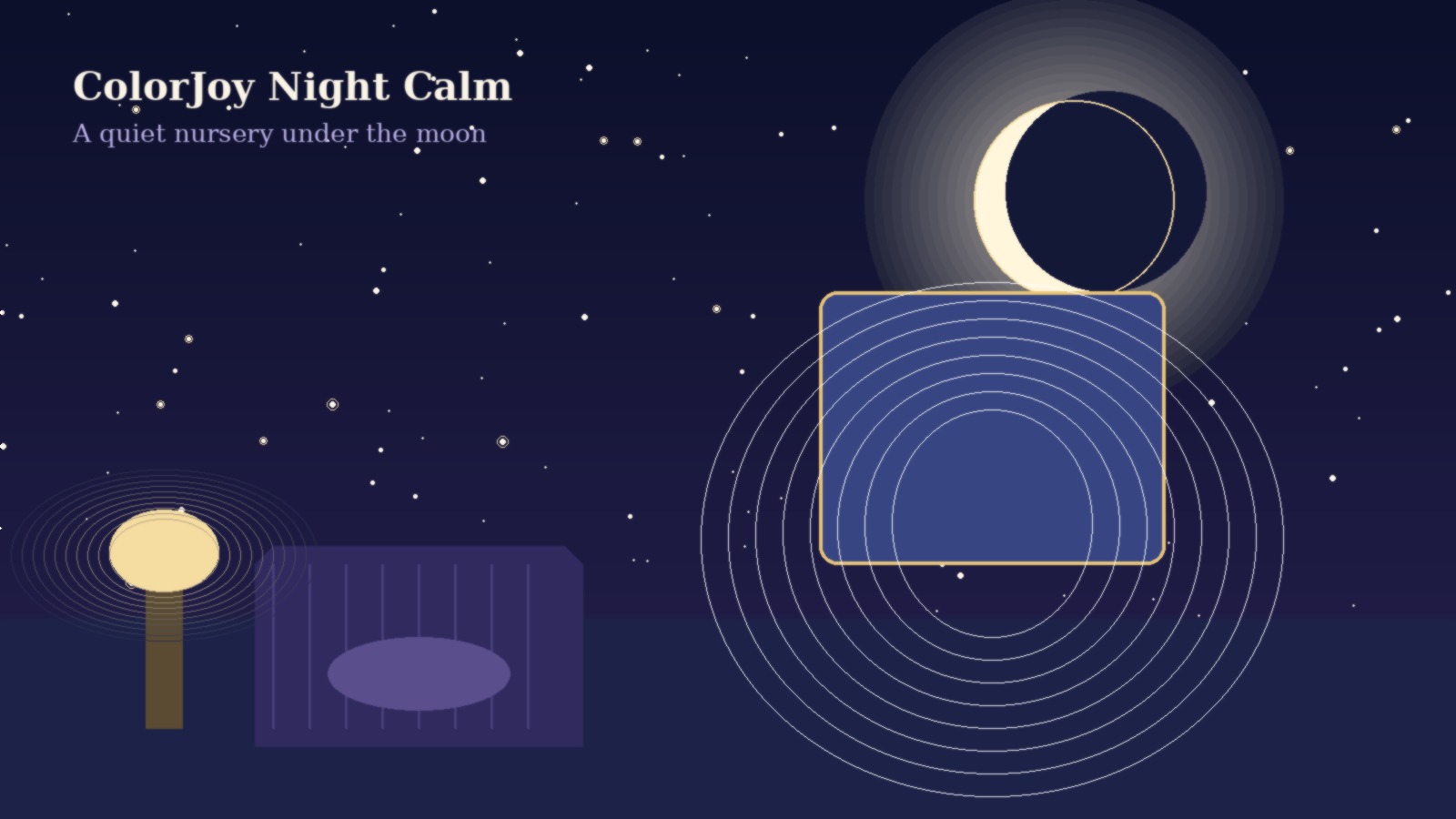 Moonlit nursery calm for parents whose toddler won't sleep